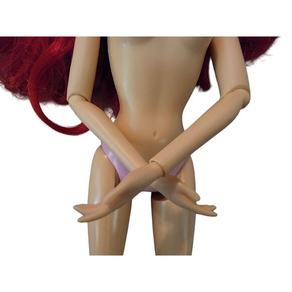 Disney Princess Ariel Doll In Pink Dress With Articulated Arms and Legs - Picture 9 of 13